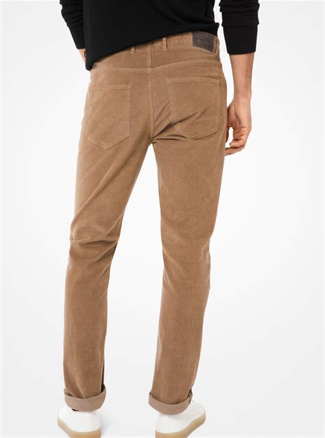 michael kors corduroy pants mens|Michael Kors parker slim fit.